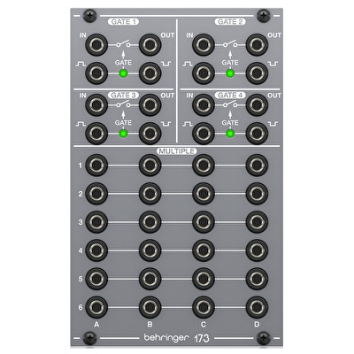 BEHRINGER Eurorack için Efsanevi Analog Dörtlü Kapı ve Çoklu Modül